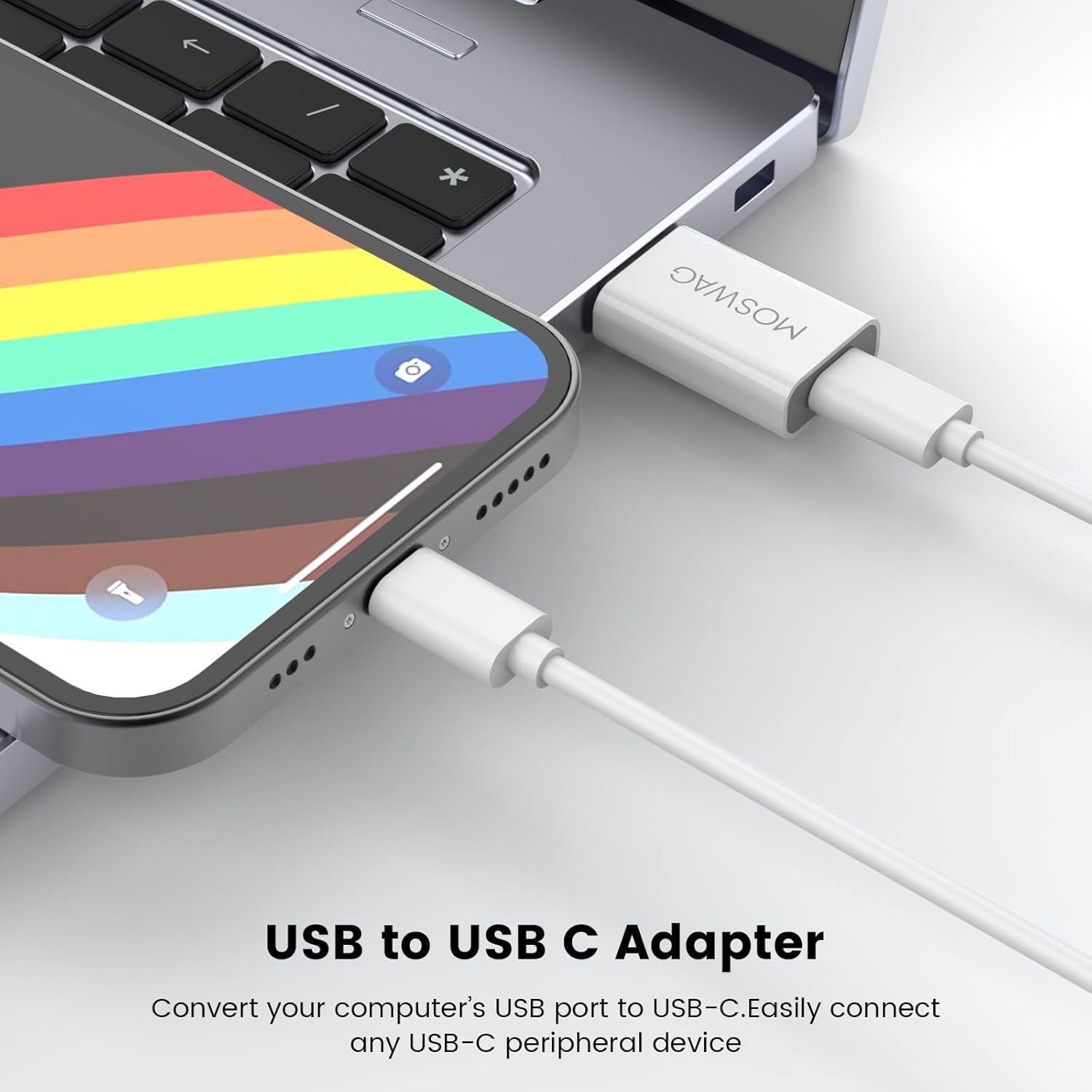 USB-C Female to USB-A Male Adapter